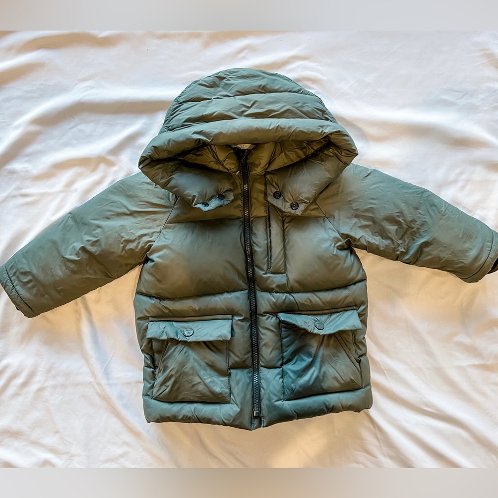 Zara baby boys down puffer jacket